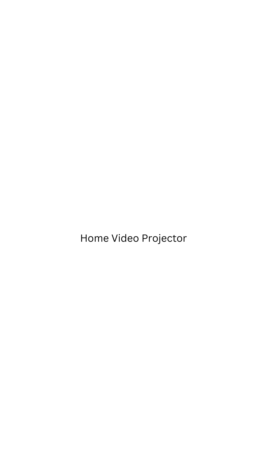 Home Video Projector