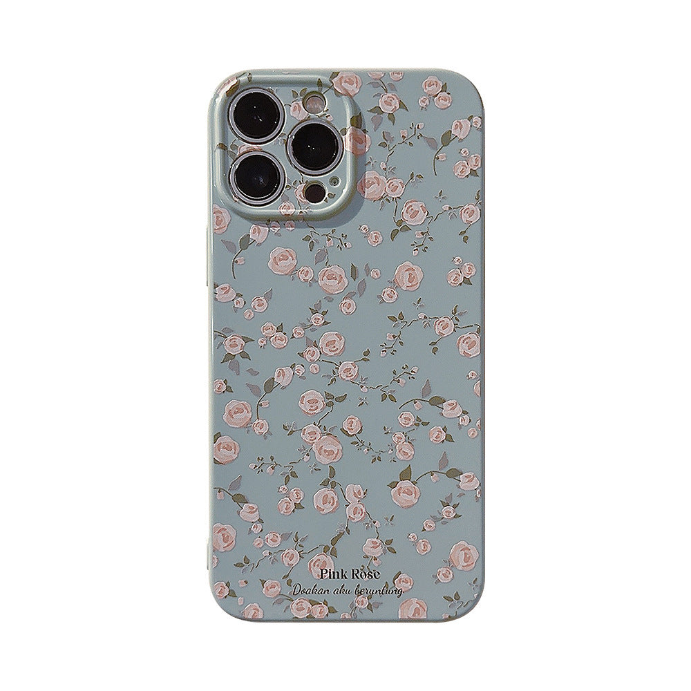 Korean Vintage Floral Phone Case