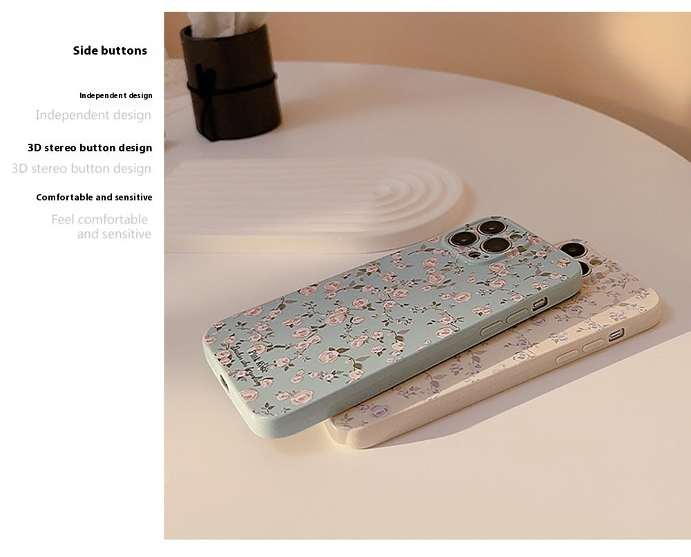 Korean Vintage Floral Phone Case