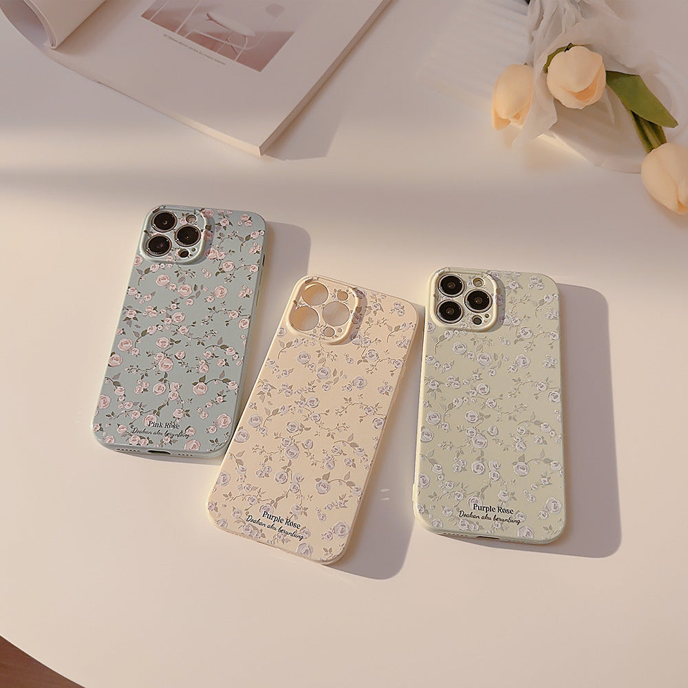 Korean Vintage Floral Phone Case