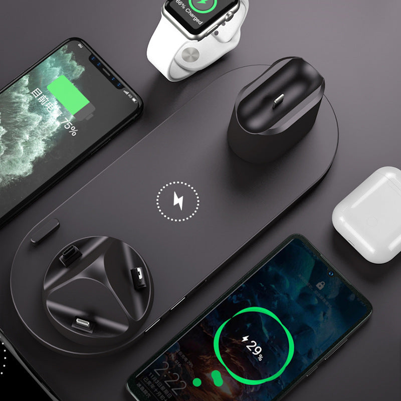 Wireless Charger for IPhone, 6 In 1 Charging Dock Station