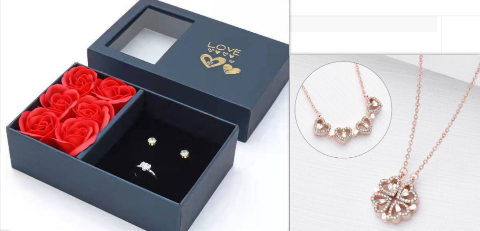 Magnetic Folding Heart Necklace