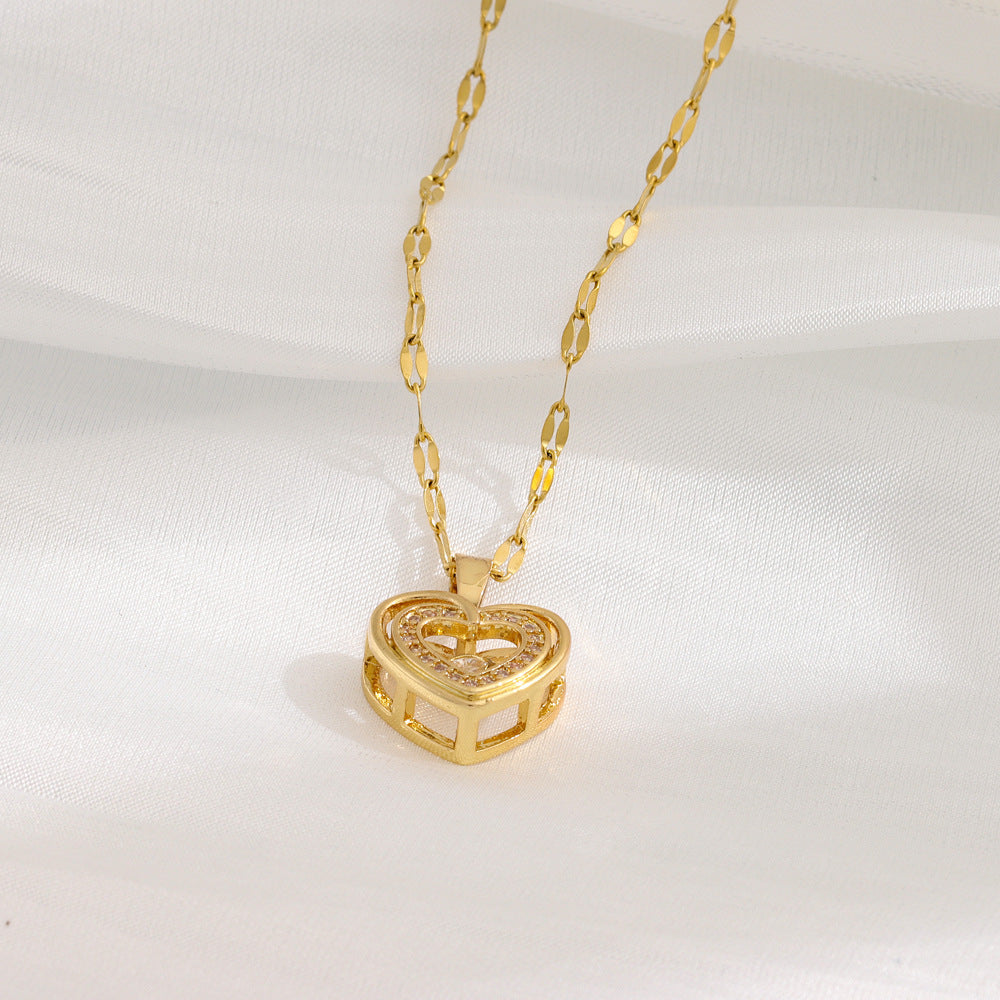Double Heart Love Necklace