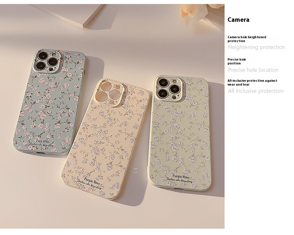 Korean Vintage Floral Phone Case