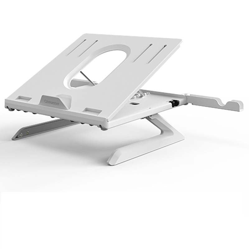 Adjustable Folding Aluminum Laptop Stand – 3-in-1 Multifunctional Riser