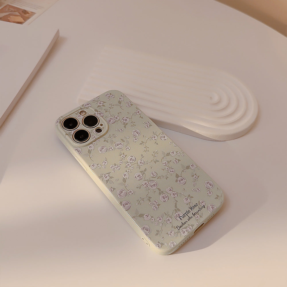 Korean Vintage Floral Phone Case