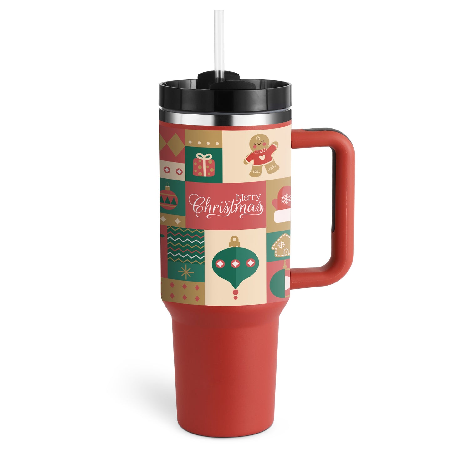 40oz Thermal Tumbler with Straw