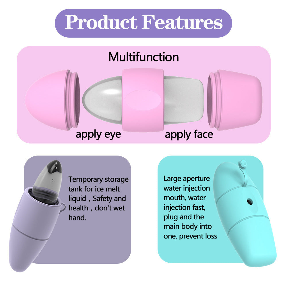 Silicone Ice Face Roller – Skin Cooling & Beauty Massage Tool