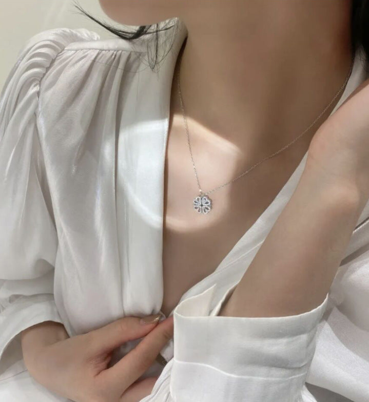 Magnetic Folding Heart Necklace