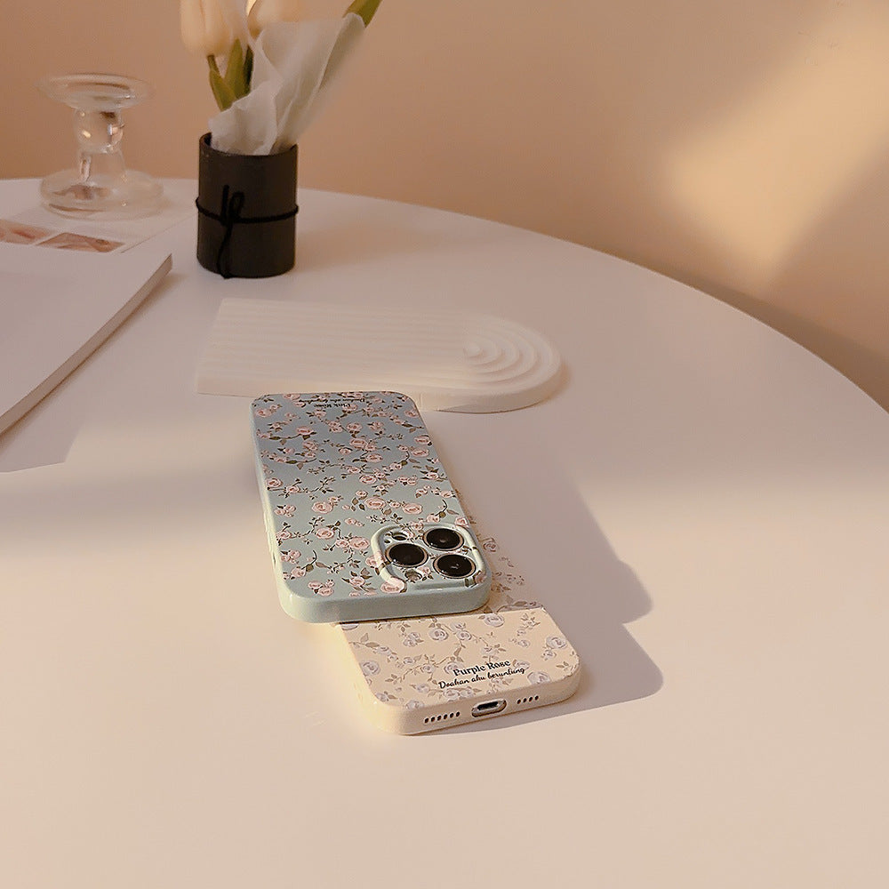 Korean Vintage Floral Phone Case
