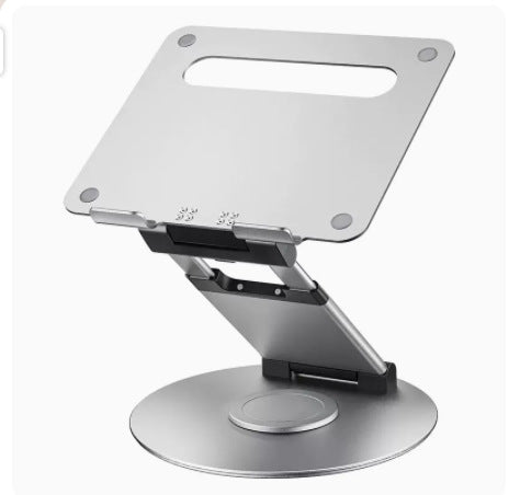 Adjustable Aluminum Laptop Stand – 360° Rotating Base