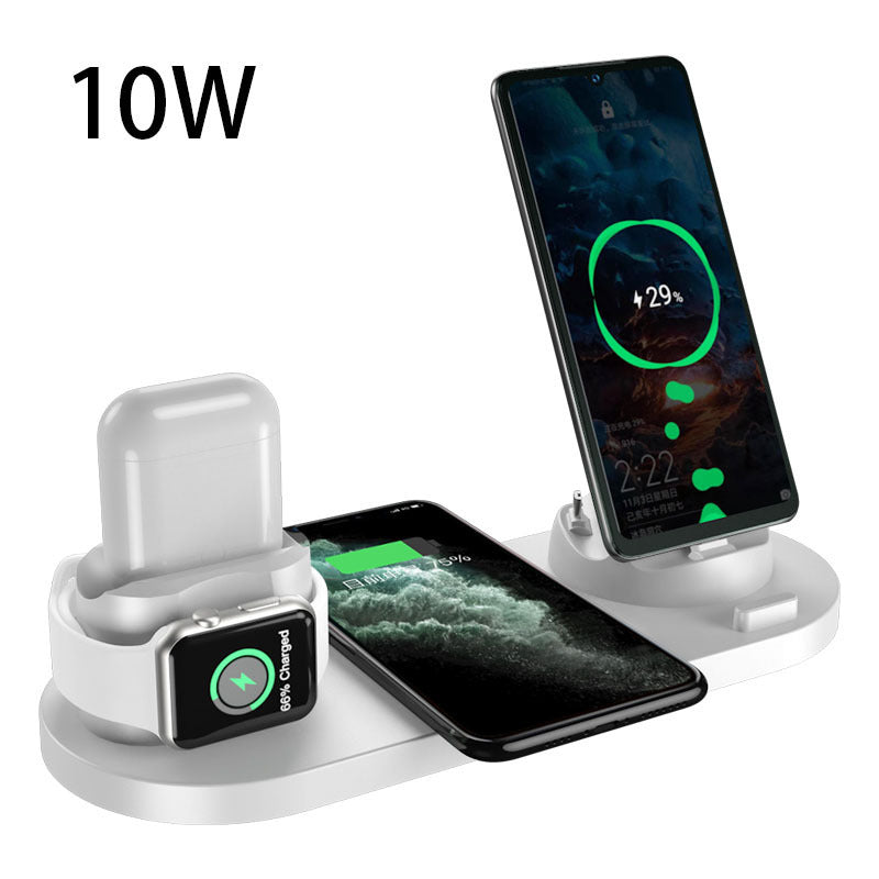 Wireless Charger for IPhone, 6 In 1 Charging Dock Station