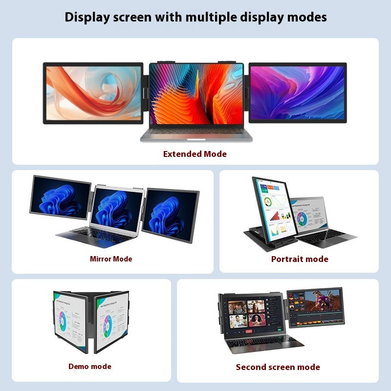 14-Inch Dual-Screen Portable Laptop Monitor