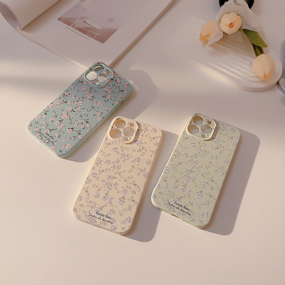 Korean Vintage Floral Phone Case
