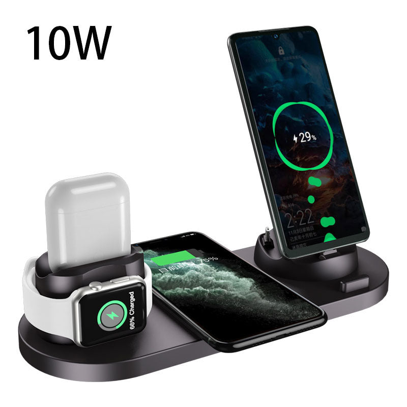 Wireless Charger for IPhone, 6 In 1 Charging Dock Station