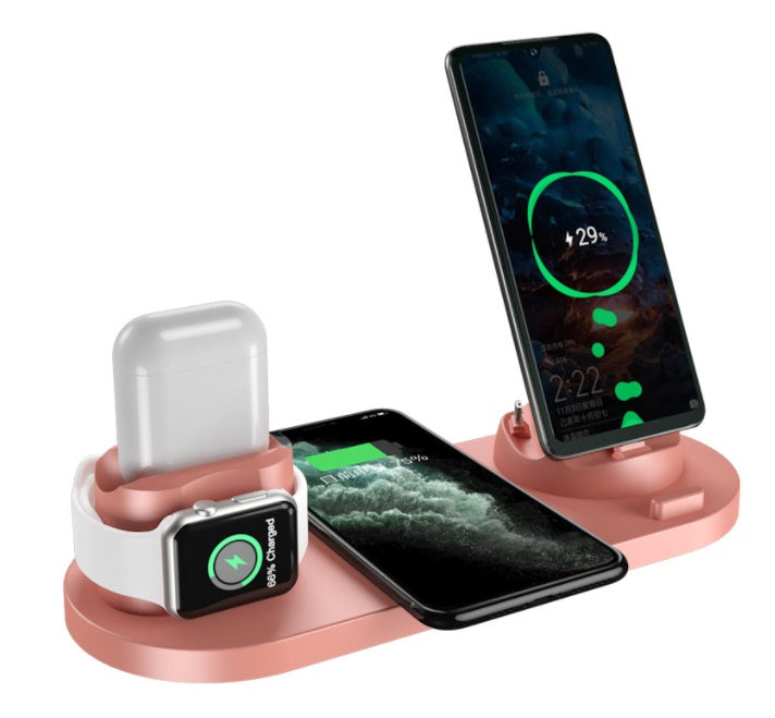 Wireless Charger for IPhone, 6 In 1 Charging Dock Station