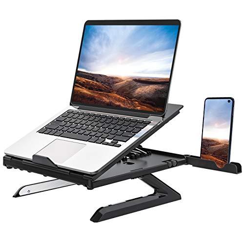 Adjustable Folding Aluminum Laptop Stand – 3-in-1 Multifunctional Riser
