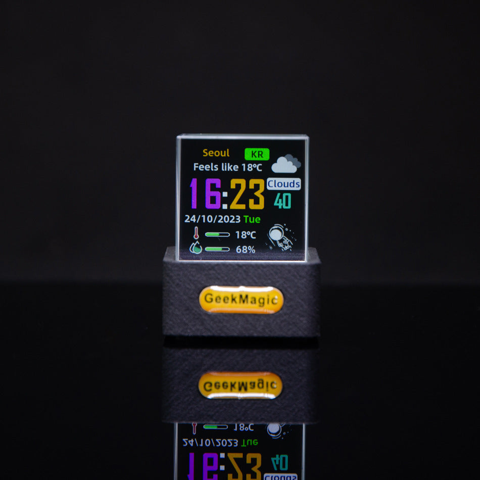 Mini Transparent WiFi Weather Clock