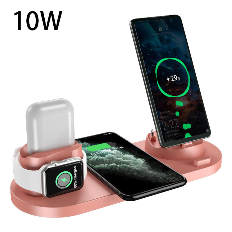 Wireless Charger for IPhone, 6 In 1 Charging Dock Station