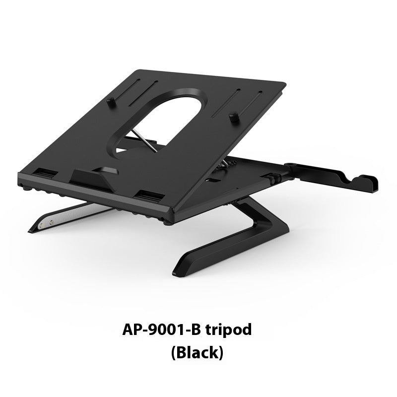 Adjustable Folding Aluminum Laptop Stand – 3-in-1 Multifunctional Riser