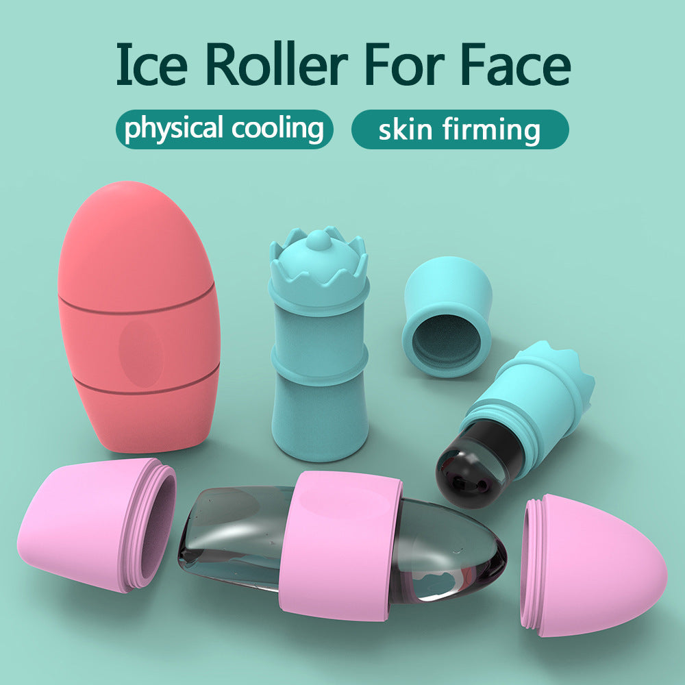 Silicone Ice Face Roller – Skin Cooling & Beauty Massage Tool