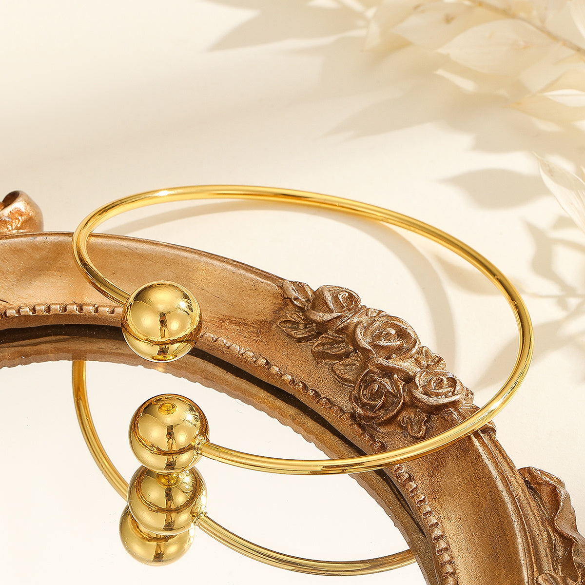Opening Bracelet Copper Plated 18k Gold