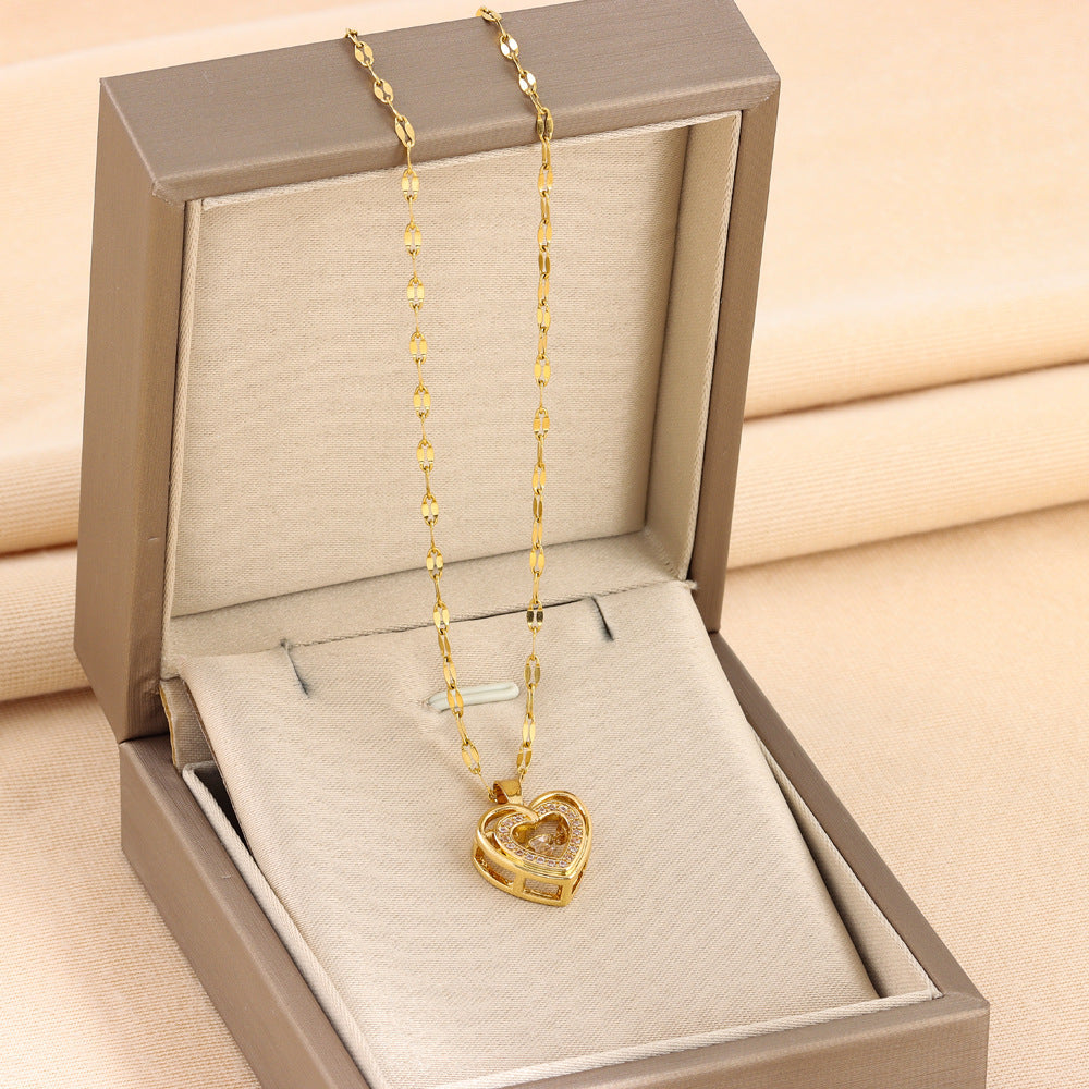 Double Heart Love Necklace