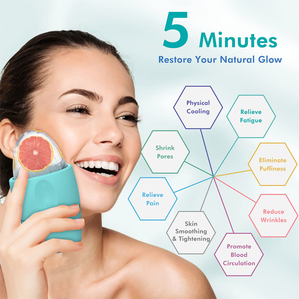 Silicone Ice Face Roller – Skin Cooling & Beauty Massage Tool