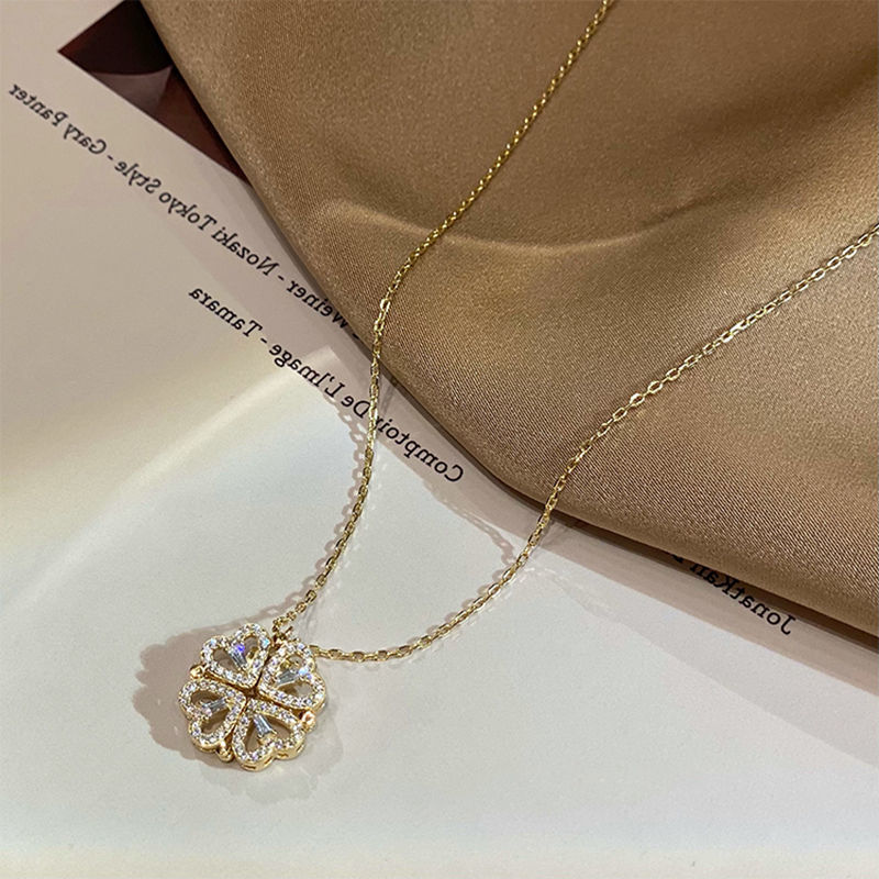 Magnetic Folding Heart Necklace