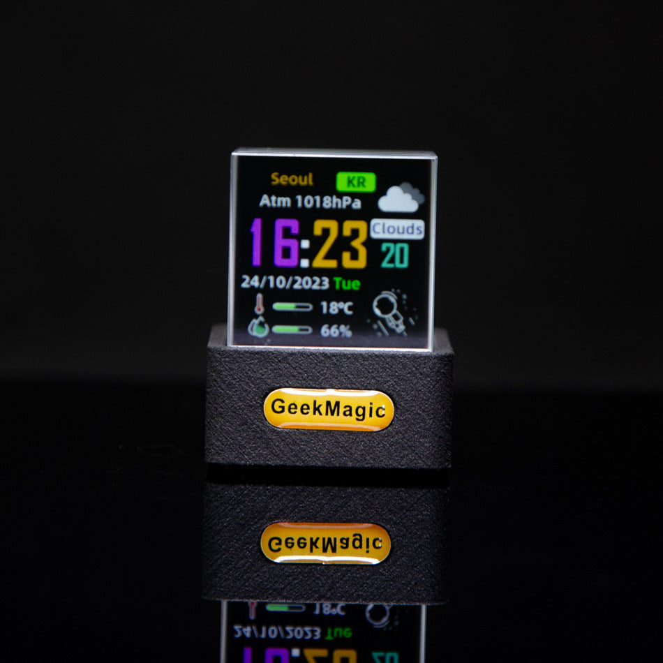 Mini Transparent WiFi Weather Clock