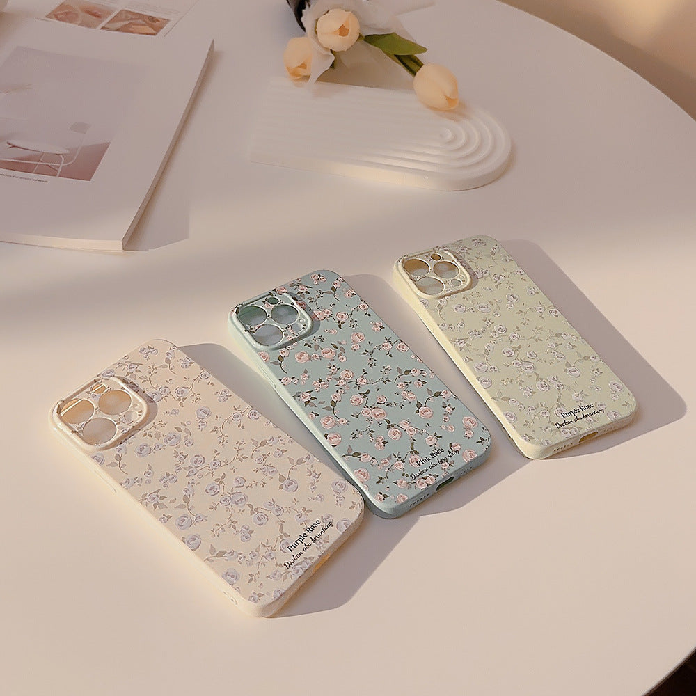 Korean Vintage Floral Phone Case