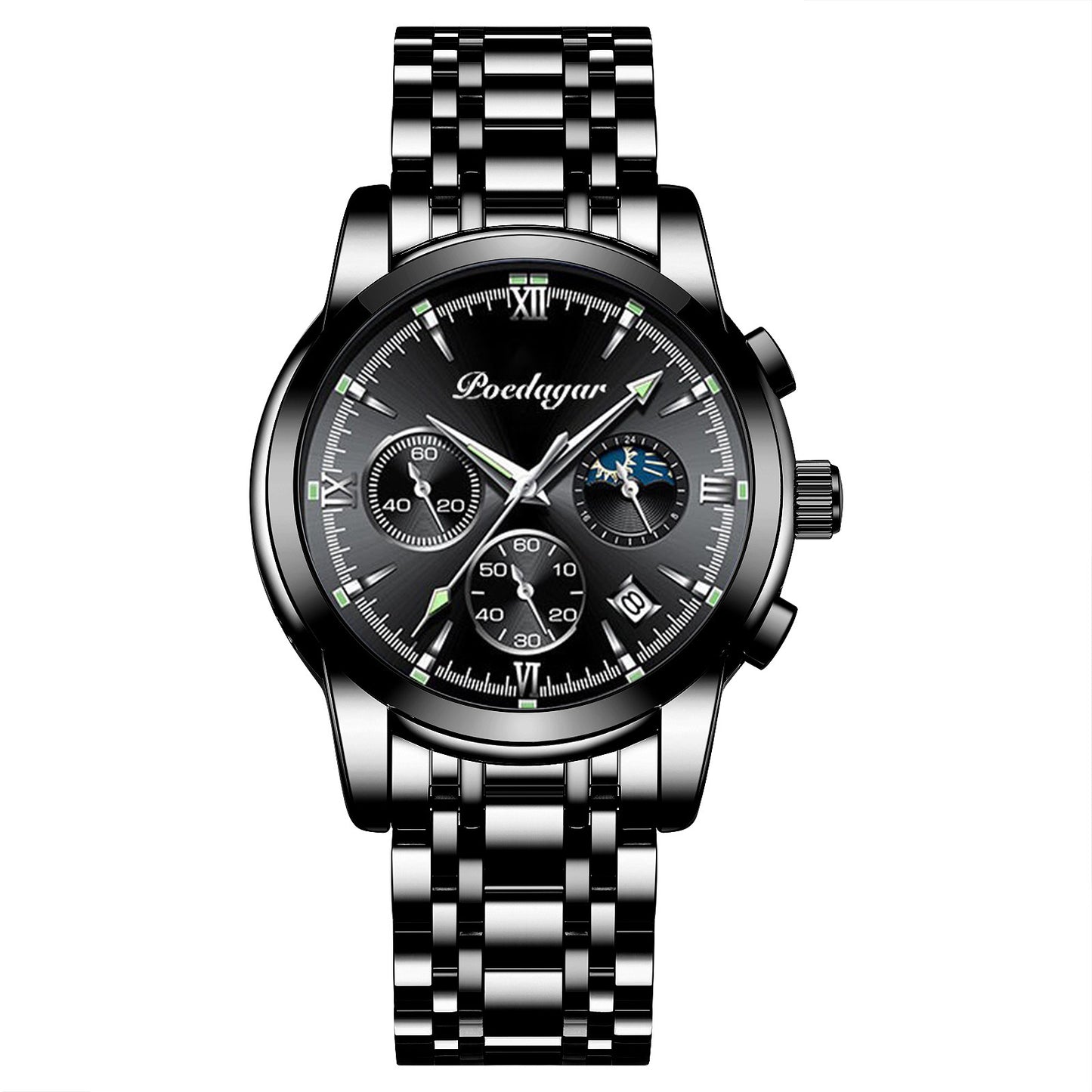 Multifunctional Men's Watch, Luminous Waterproof Quartz Wrist Watch
