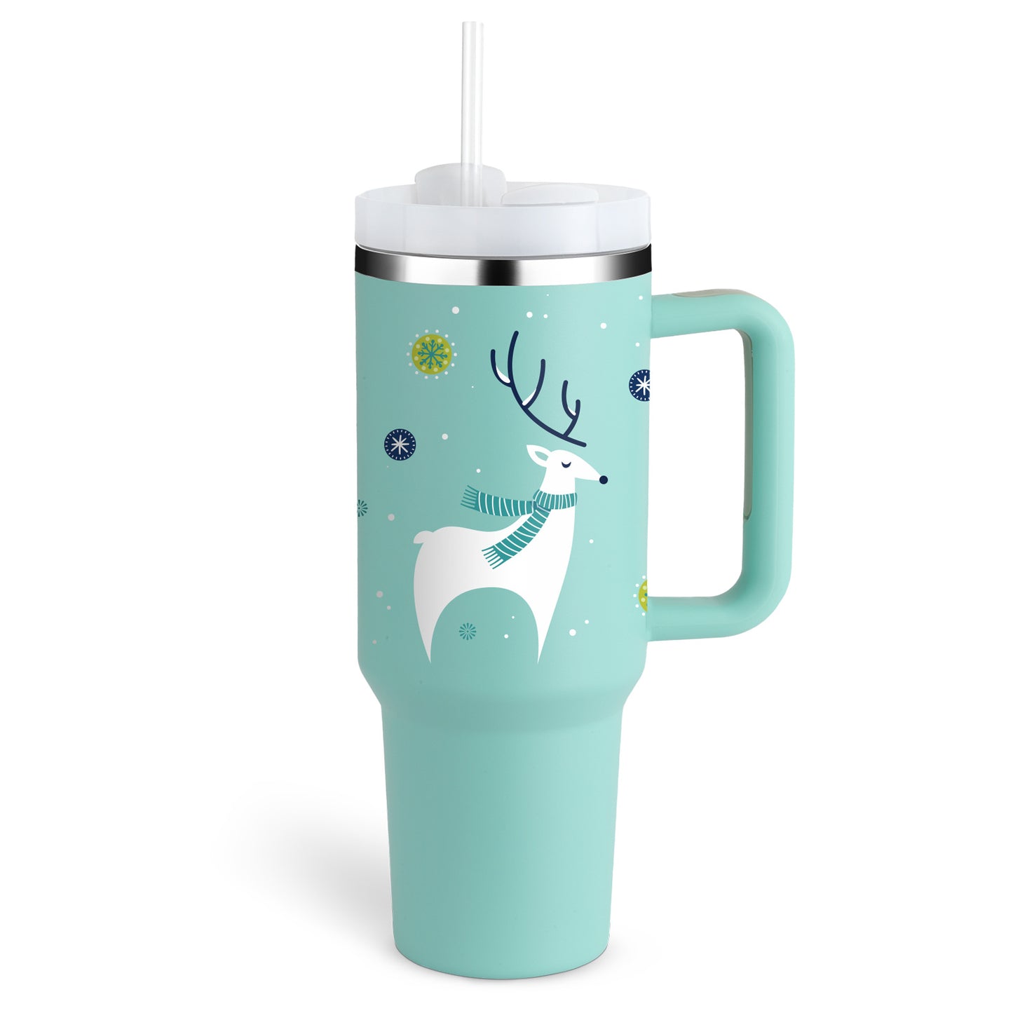 40oz Thermal Tumbler with Straw