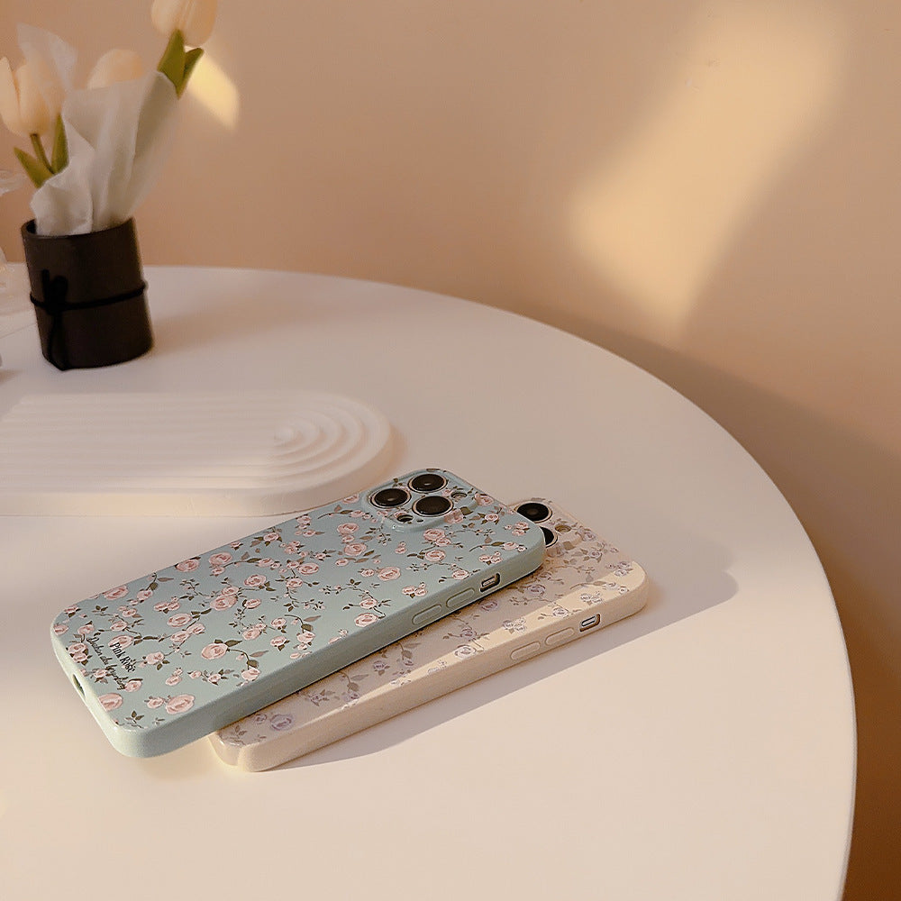 Korean Vintage Floral Phone Case