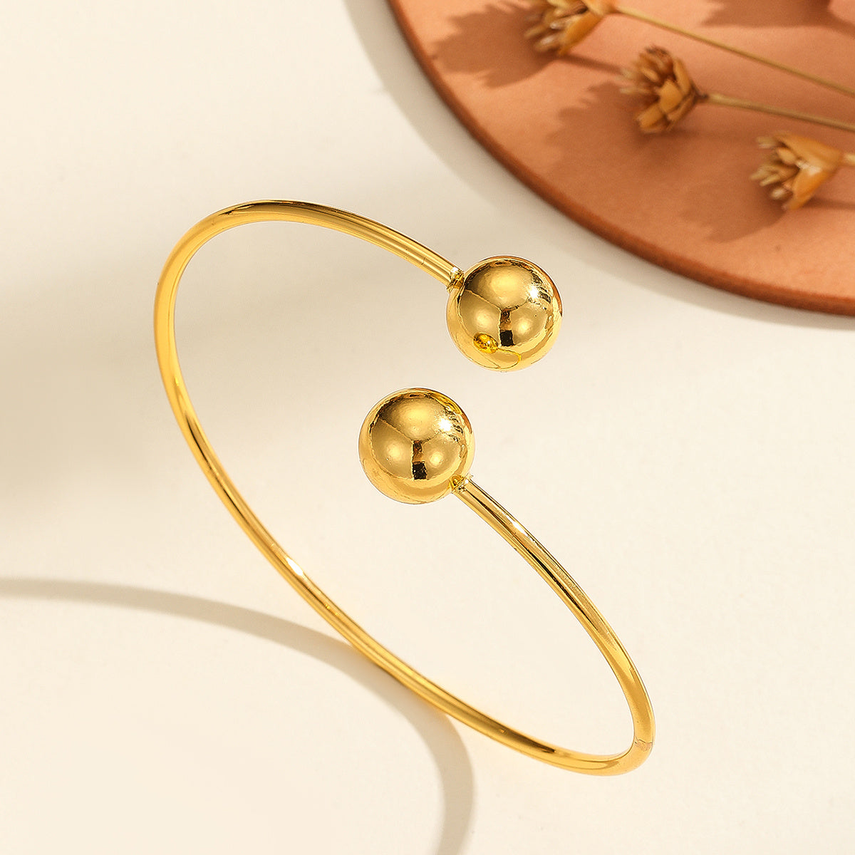 Opening Bracelet Copper Plated 18k Gold