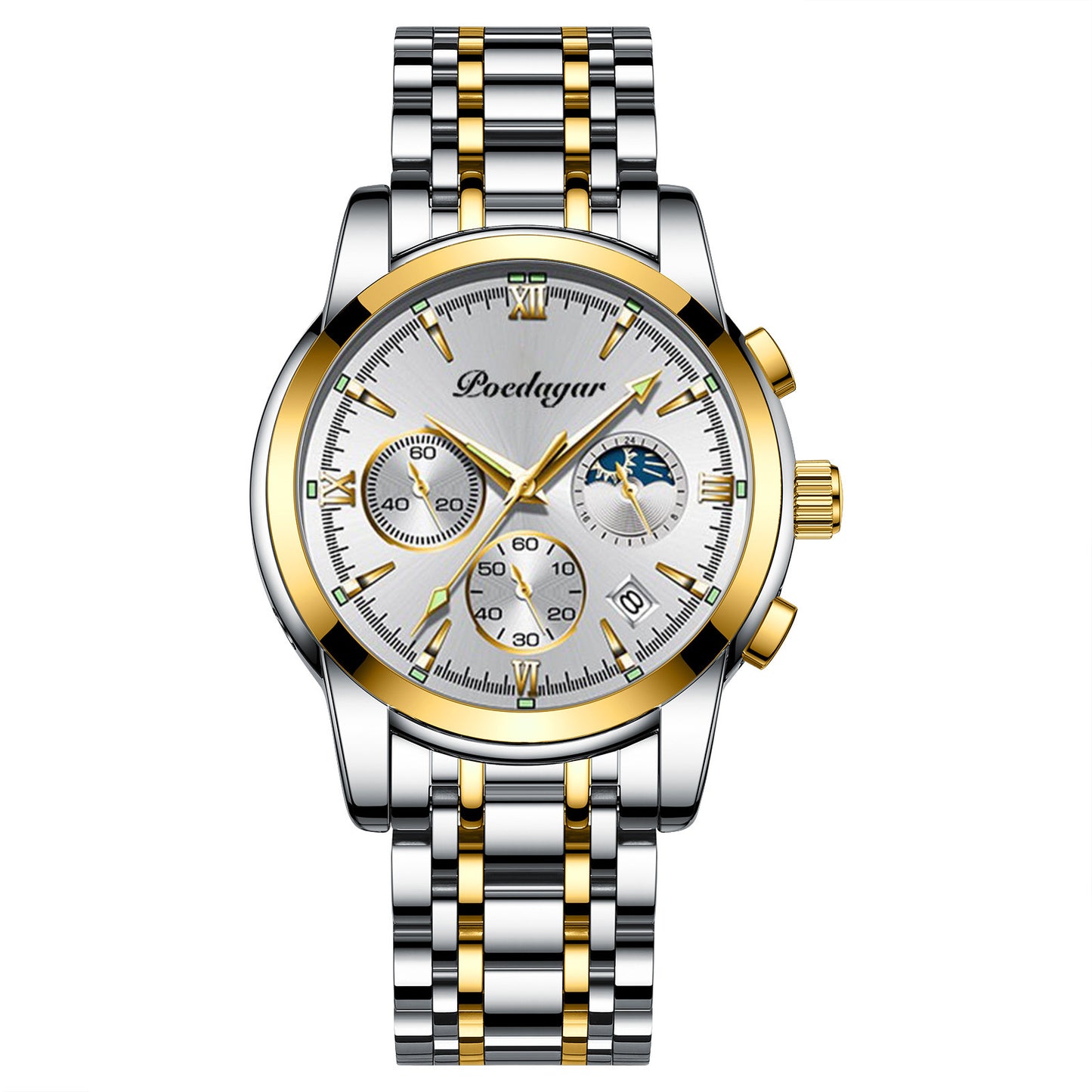 Multifunctional Men's Watch, Luminous Waterproof Quartz Wrist Watch