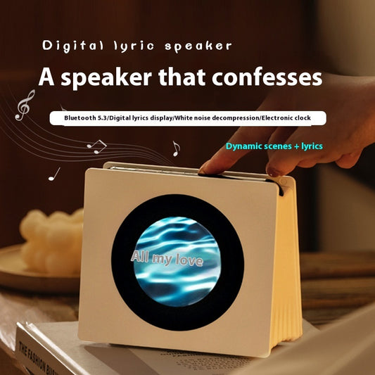 Floating Lyrics Dynamic Bluetooth Speaker