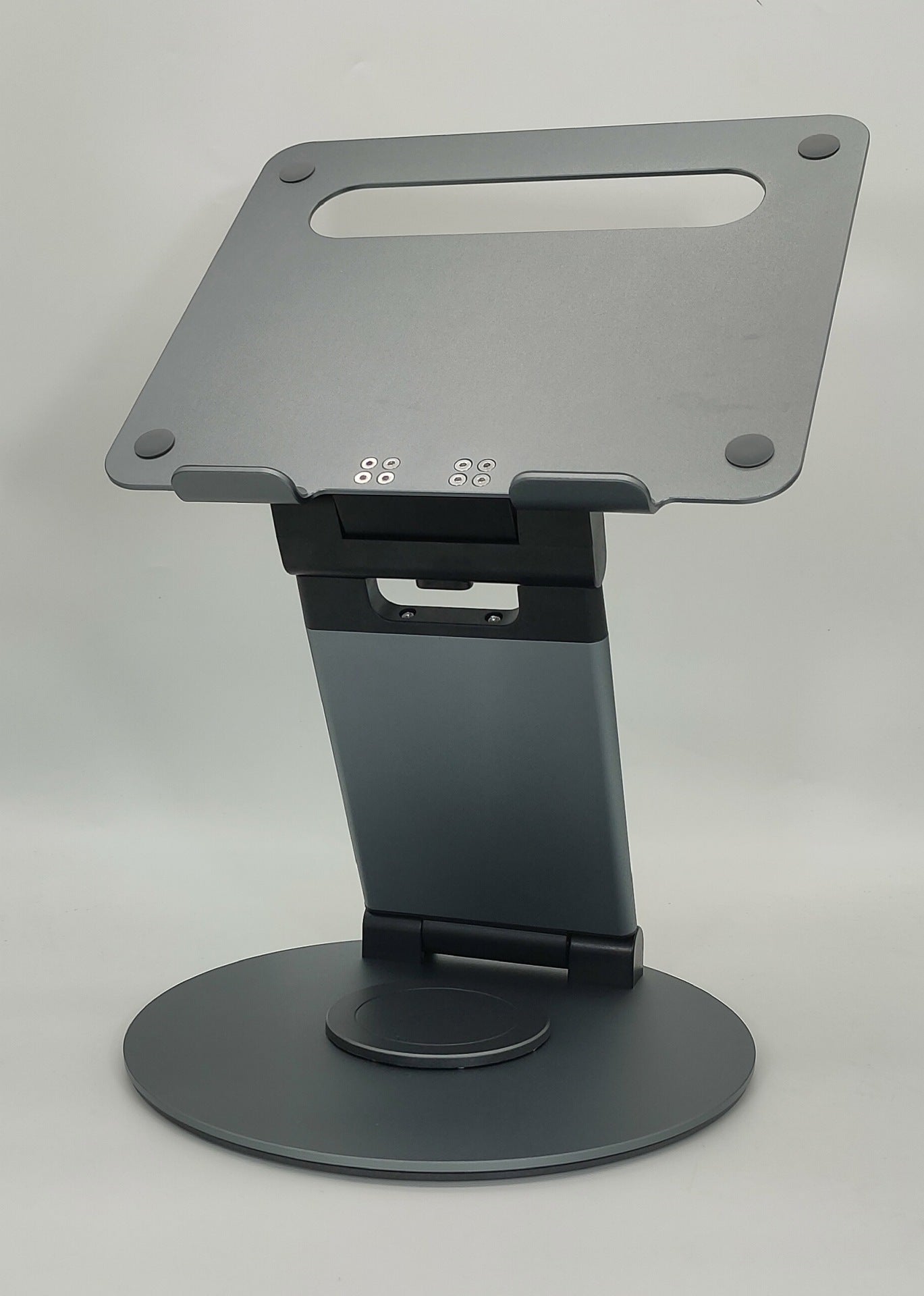 Adjustable Aluminum Laptop Stand – 360° Rotating Base