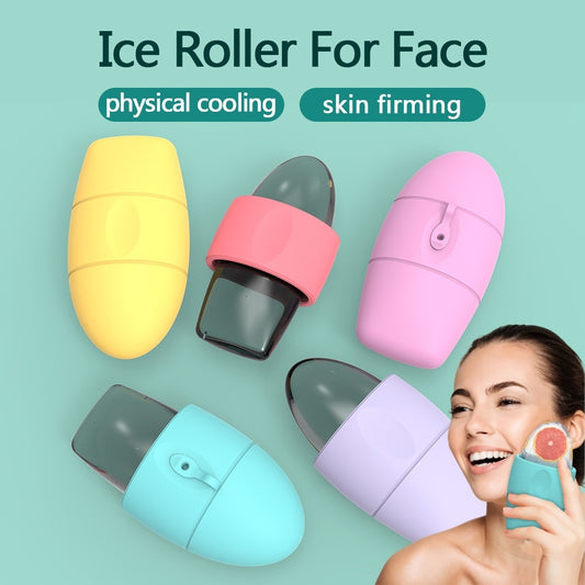 Silicone Ice Face Roller – Skin Cooling & Beauty Massage Tool